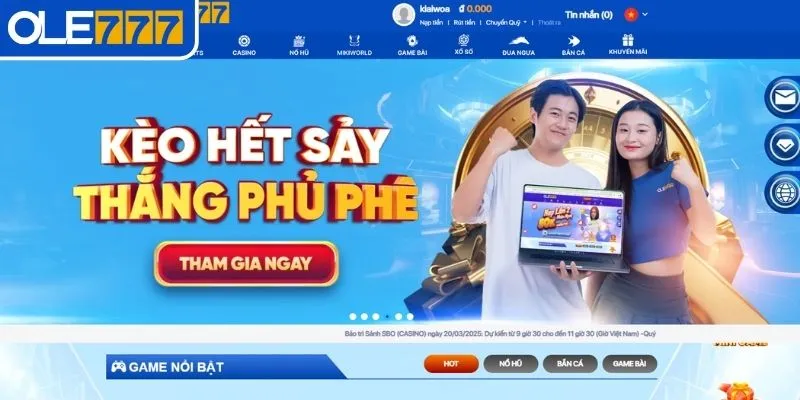 Giới thiệu về sân chơi cá cược trực tuyến OLE777